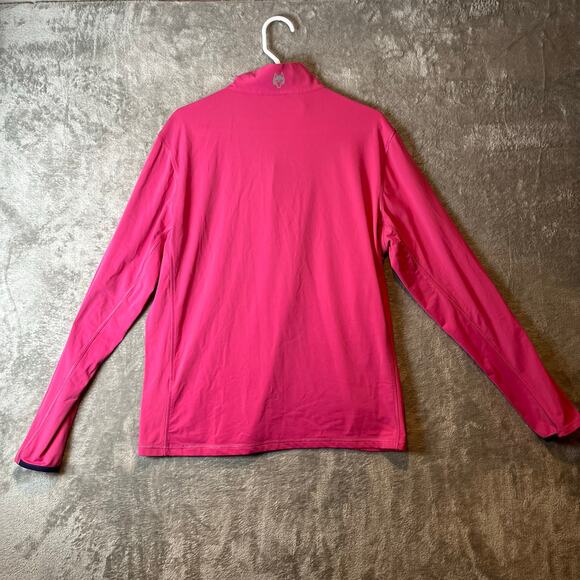 Greyson Golf Pullover Tate 1/4 Zip Size Medium Pink Athletic Moisture Wicking - Picture 5 of 8